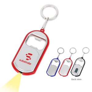 Metal Keychain with Led Light