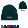 Classic Beanie With Cuff And Knit Patch