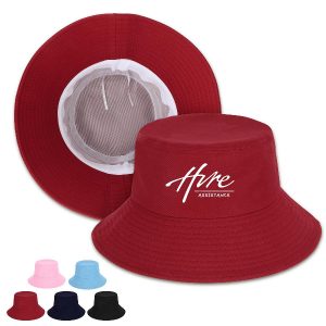 100% Cotton Wide Brim Bucket Hat