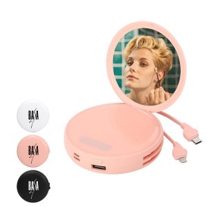 2-in-1 Power Bank Compact Mirror