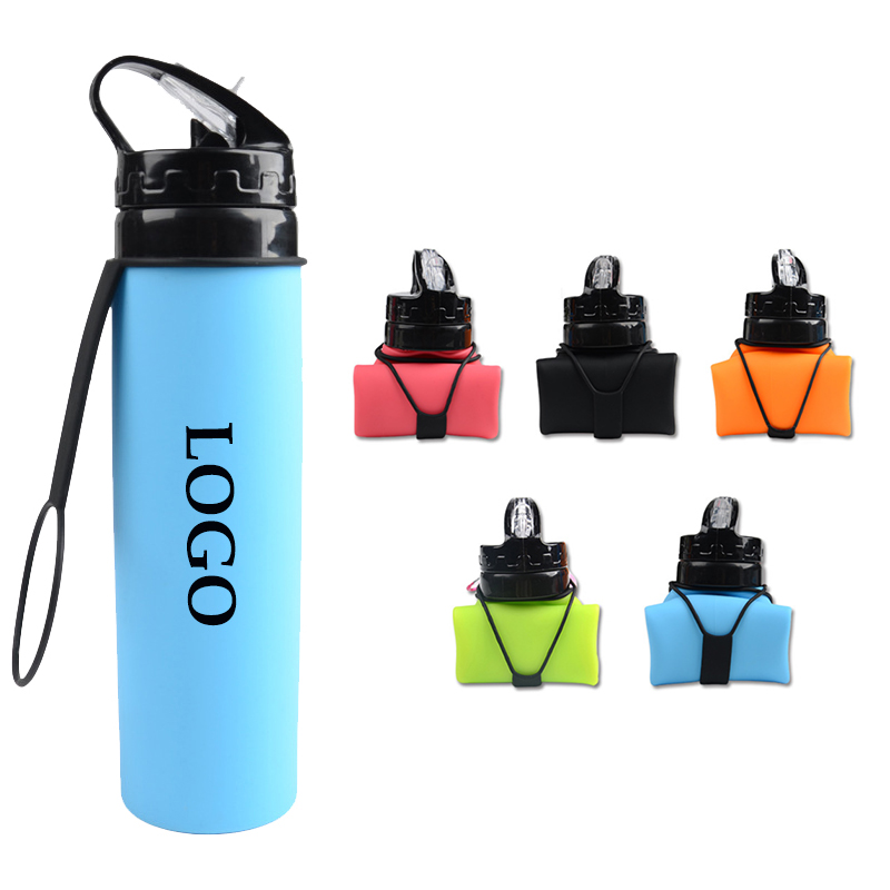 20oz. Collapsible Silicone Water Bottle – Goodypromo Inc Promotional  Products