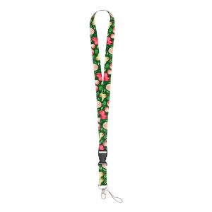 3/4" Full Color Dye Sublimated Lanyard w/ Lobster Hook & Phone Strap and Buckle