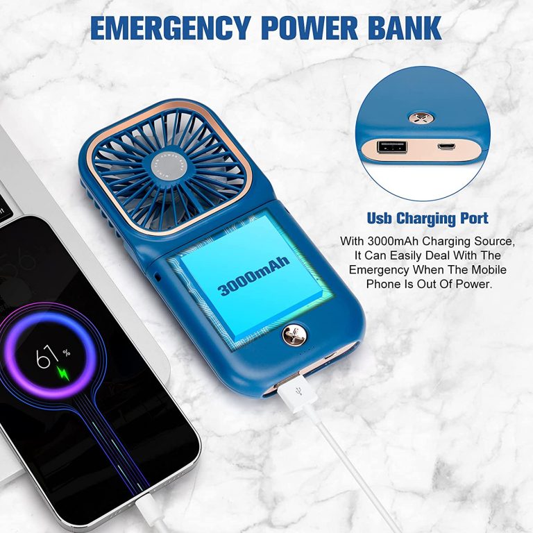 MultiUse Portable Fan, Power Bank, And Phone Holder Geo Promos